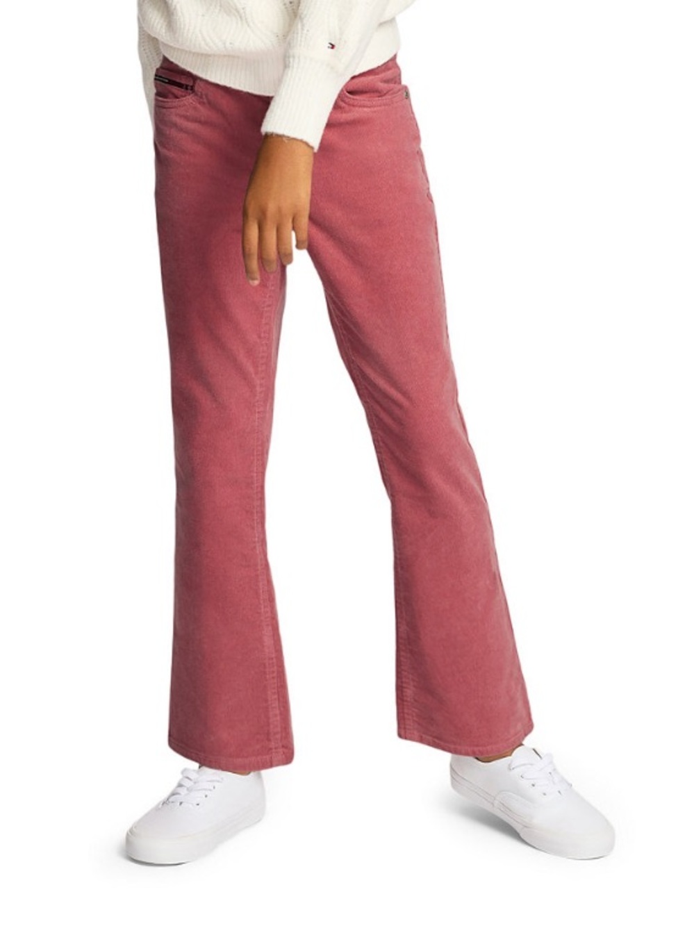 Tommy Hilfiger Dark Pink Corduroy Flare Jeans
